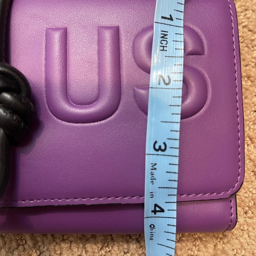 Tous Purple Leather Knot-Accent Wallet Clutch - Picture 6 of 6